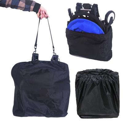 Black Stroller Bag 52×50×20cm/117×58×40cm Airplane Pouches Foldable Dustproof Bag  Travel