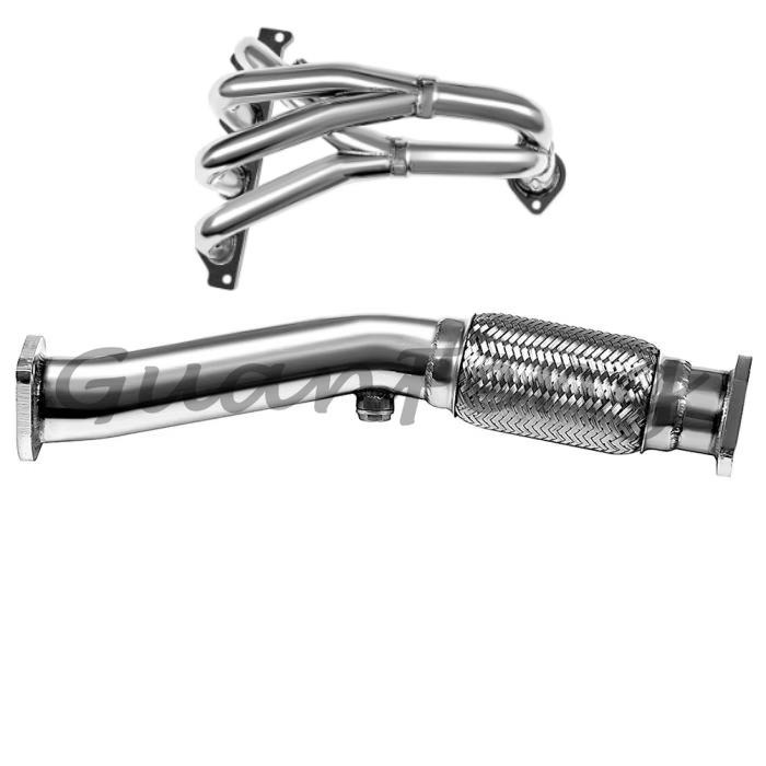 For Hyundai Elantra 1997-2001 Tiburon 2.0L Header Exhaust Manifold with Pipe Kit T-304 Exhaust Headers &Pipe For 1995-2000