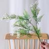 Brudslöja Grön Konstgjord Gren 32" Falsk Lång Stjälk Gipsophila Blommor med Blad för DIY Blomsterarrangemang Bröllopsbuketter Gårdshus Hem