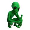 3D Printed Alien Figurine Toy Realistic Articulated Alien Model Stress-relief Fidget Figurine Dynamic Pose Alien Model