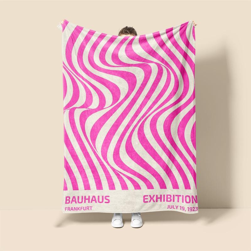 

Morandi Color Blanket Abstract Botanical Graffiti Design Scandinavian Minimalist Sofa Blanket Cafe Home Dual Purpose 75x90cm
