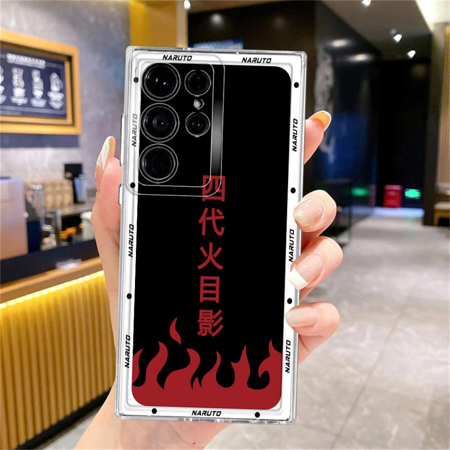 Case for Samsung Galaxy S10 Plus S21 S24 FE S22 Note 10 20 Ultra S25 Ultra S23 S20 Soft Cover Japan Anime N-arutos