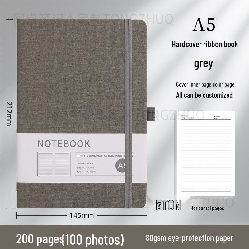 Wysokiej jakości, spersonalizowany notes A5 z gumką do biznesu i biura