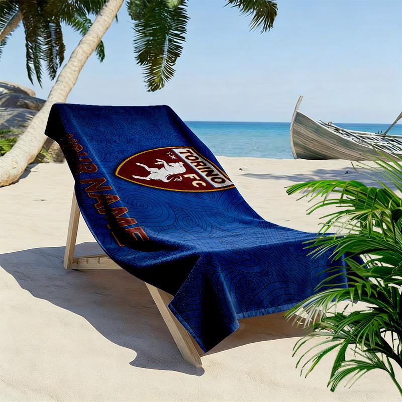 Toalla de Playa con Estampado del Torino FC, Toalla Grande Suave de Secado Rápido para Playa, Camping, Natación