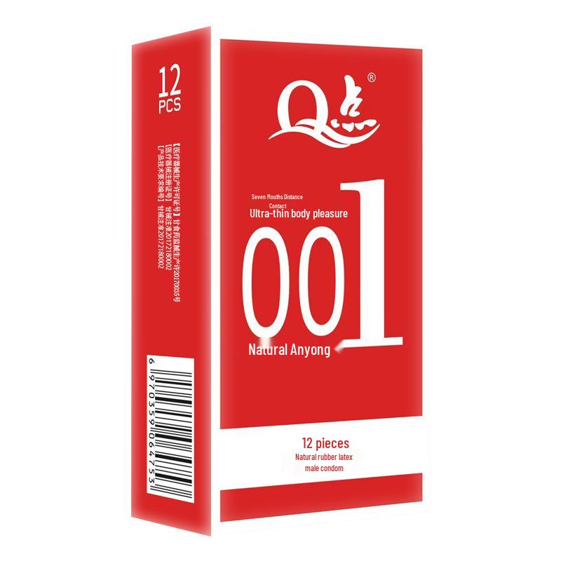 Q-point Ultra-dünne Hyaluronsäure 001 Langanhaltende Körnchen-Kondome - Original, Sicher, Bare Entry