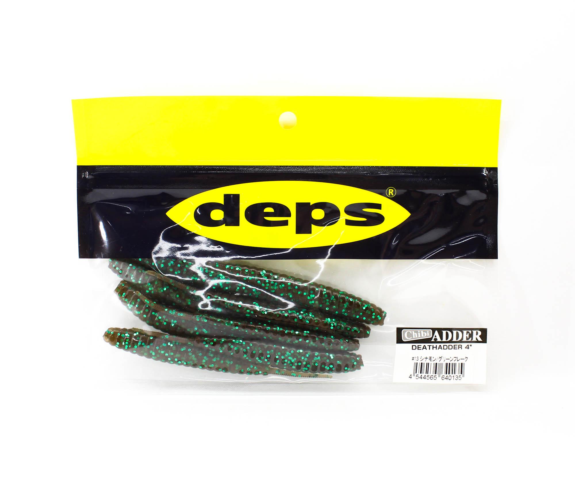

Deps Soft Lure Death Adder 4 Inch 8 per pack 13 (0135)