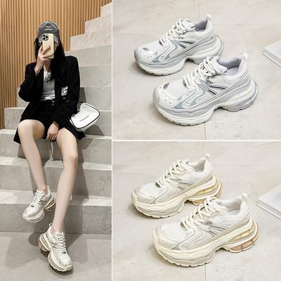 Plataforma interior realzante zapatos retro de papá zapatos deportivos nuevos de primavera para mujer zapatos casuales zapatos de entrenamiento alemanes zapatos Forrest Gump