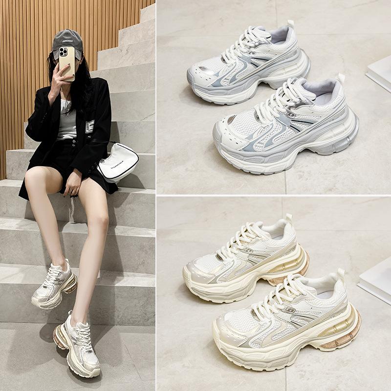 

Inner heightening platform retro dad shoes women s spring new sports shoes casual shoes German training shoes Forrest Gump shoes 40 шампанського