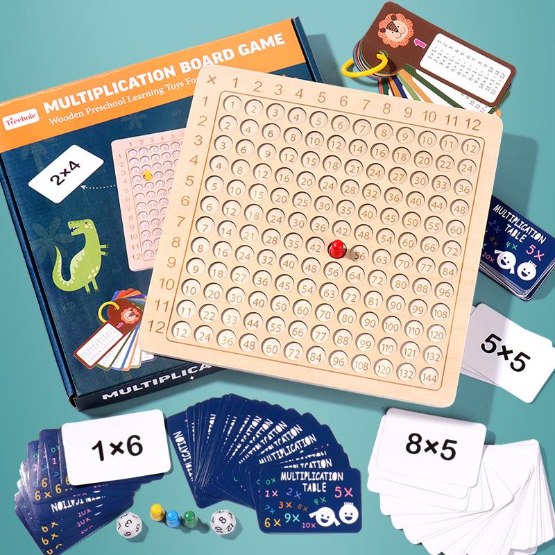 Children's Two-in-One Early Education Math Toy: 99 Multiplication and Addition Board