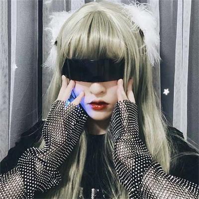 Retro Sun Glasses Uv Protection Eyewear Rimless Sunglasses Gothic Party Glasses