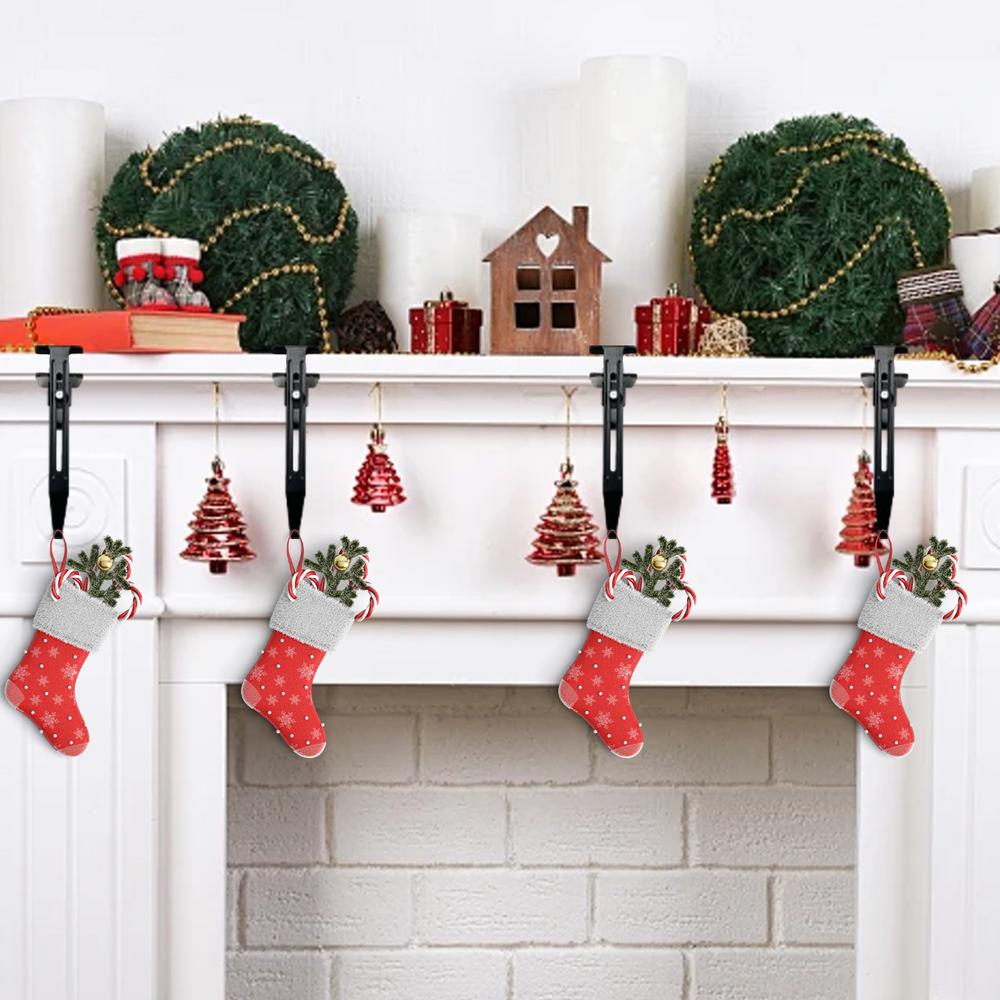 Christmas Stocking Hooks Stocking Hook Christmas Ornaments Metal Stockings Hangers Heavy Mantel Stocking Hooks Fireplace