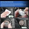Bling Crystal Car Engine Start Ring Sticker, Sparkling Rhinestone Push Start Button Decorative Cover, Anti-Scratch Key Ignition & Knob Bling Ring,