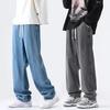 Men's Summer American High Street Trendy Pants Wide-leg Straight Loose Casual Trendy Casual Long Pants