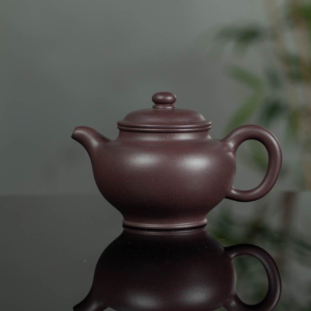 

Набор чайников Исинской Цзыша ручной работы - Чайник из глины оригинальной руды для домашнего использования Vintage Teapot 270CC/Bottom Slope Clay