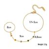 Gold-Plated Double Layer Thin Chain Stainless Steel Hand Chain Jewelry