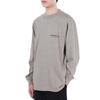 Fear of God Essentials Long Sleeve Tee Breathable Solid Crew Neck Unisex Tops Dark-Heather-Oatmeal FOG-FW21-190
