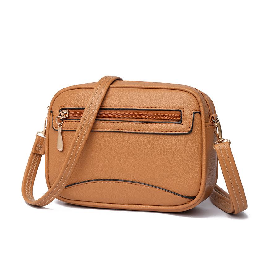 A Versatile and Trendy Small Square Bag for Women In Autumn, A Fashionable Phone Bag, and A Minimalist Leather Bag