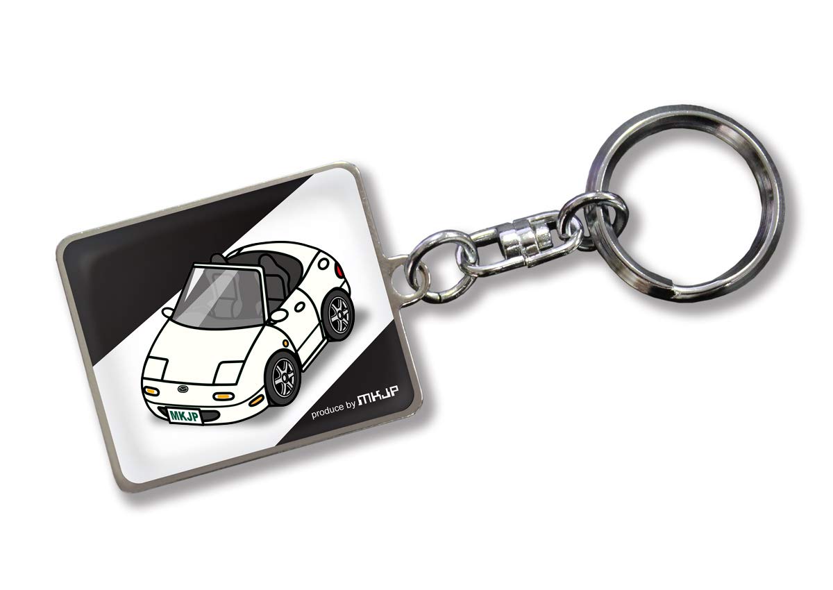 

MKJP Custom Key Chain Mazda Roadster NA Base Black Car Color: White белый