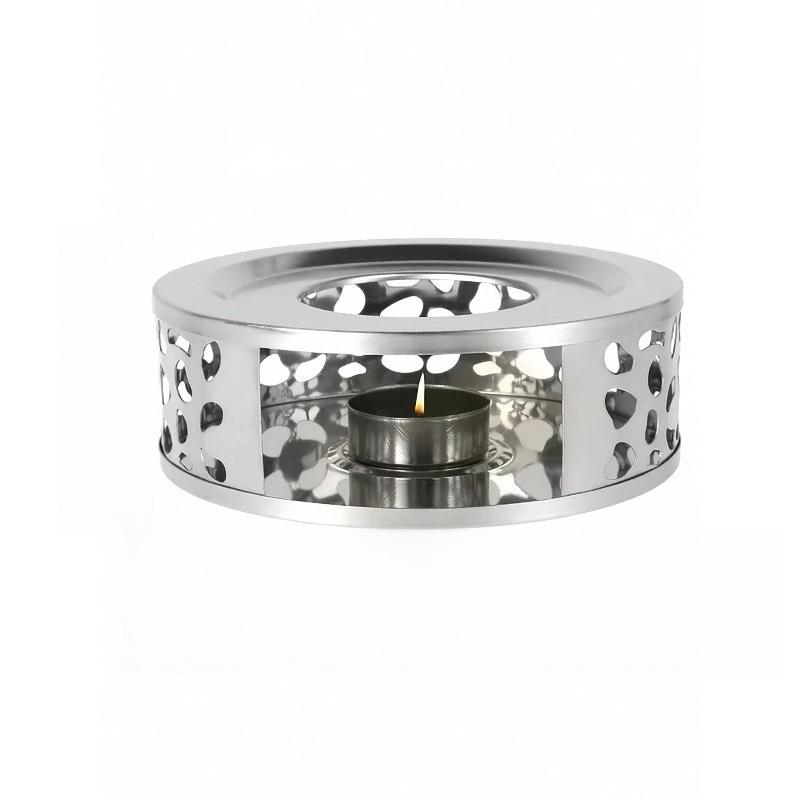 Stainless Steel Tea Warmer, Tea Heater, Heater, Warm Stove, Tea Stove, Tea Warmer, Candle Tea Warmer серебряный
