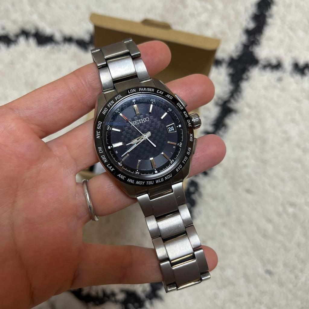Used SEIKO ALBA automatic watch black