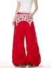 American Style Layered Parachute Pants: Hip Hop Loose Casual Pleated Wide-Leg Design