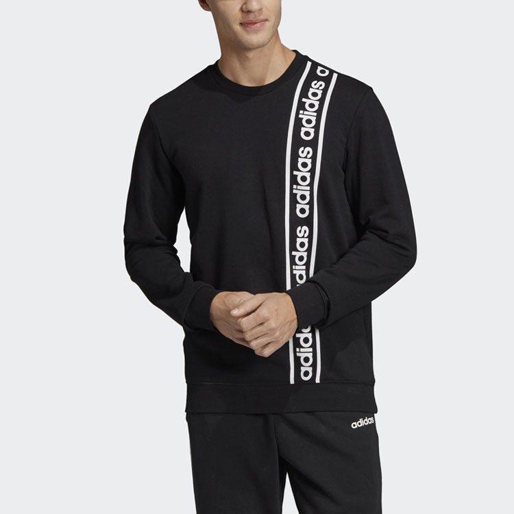 adidas Sweatshirts Men's Black Crew Neck Moderate Regular EI5617