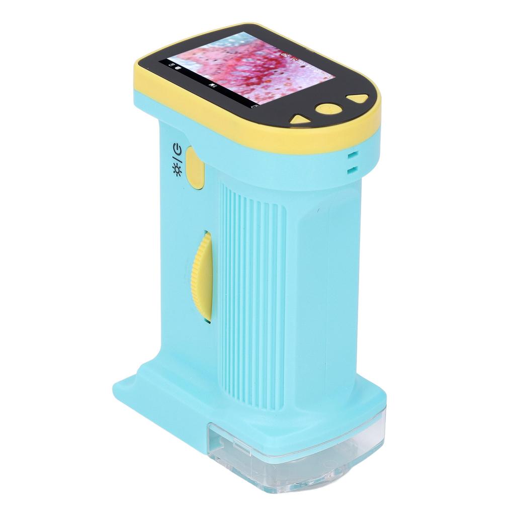 Kids Handheld Microscope with LED Light Brightness Video Shooting Lighted Microscope with 32GB Small Memory Card