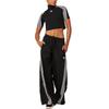 (WMNS) adidas Adilenium Mega Flared Track Pants Asia Sizing 'Black' Women's IV9335