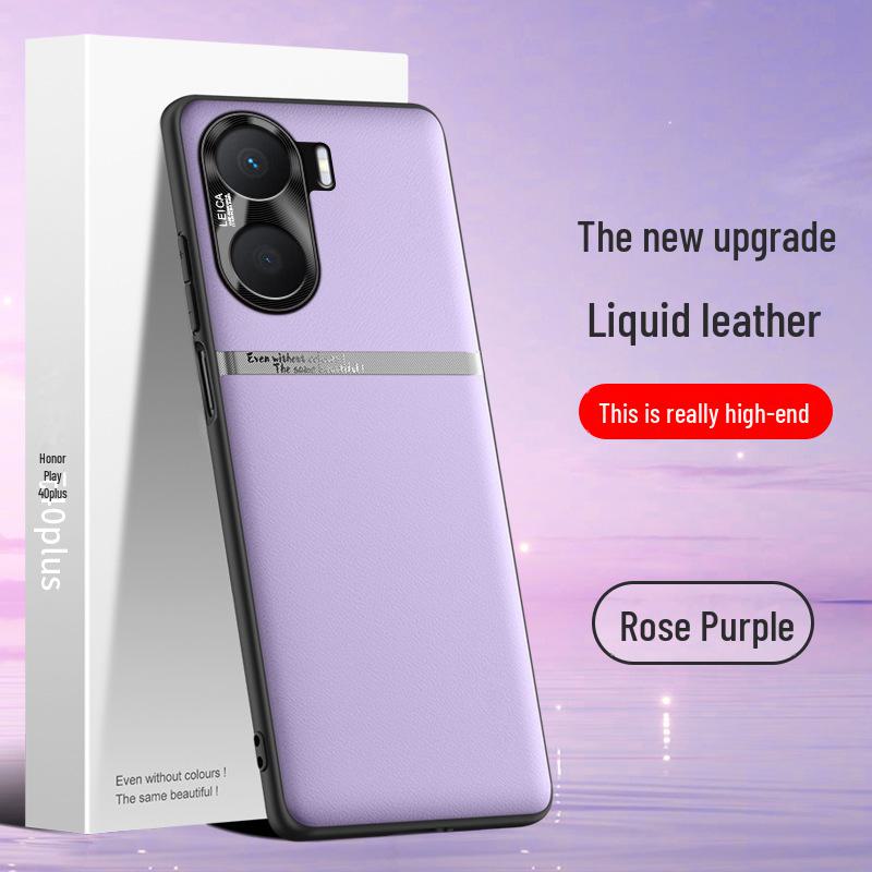 

Защитный чехол из жидкой кожи для телефона Honor Play 40plus — цельный корпус, защищающий от падений. Honor Play 40plus