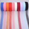 20yards/lot 2.8cm Colorful Lace Ribbon Non Elastic Hollow Lace Webbing DIY Flower Bow Gift Packing Clothing Wedding Decoration