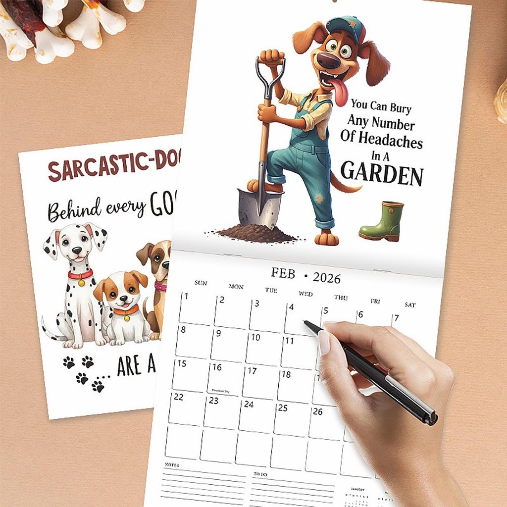 Funny Simp Quotes Wall Calendar – Satirical Love Calendar With Monthly Desperate Notes