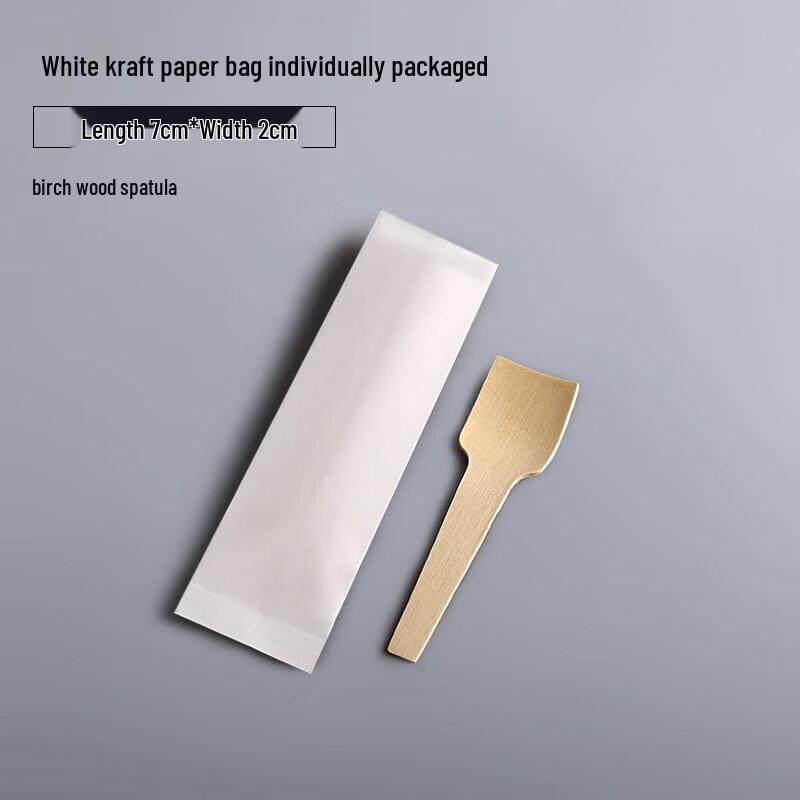 Eco-Friendly Disposable Wooden Dessert Spoons