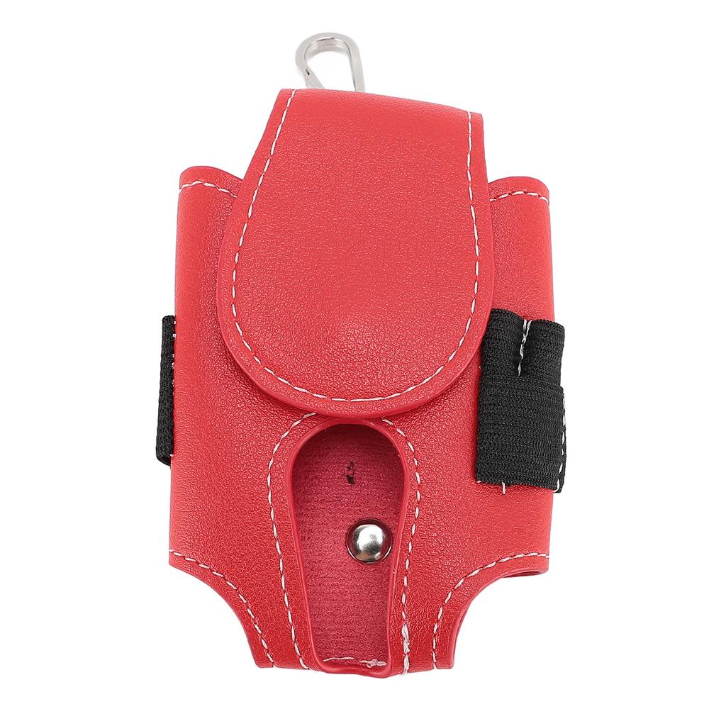 Club Ball Waist Bag PU Leather Water Resistant Portable Ample Space Stylish Club Ball Storage Pouch 