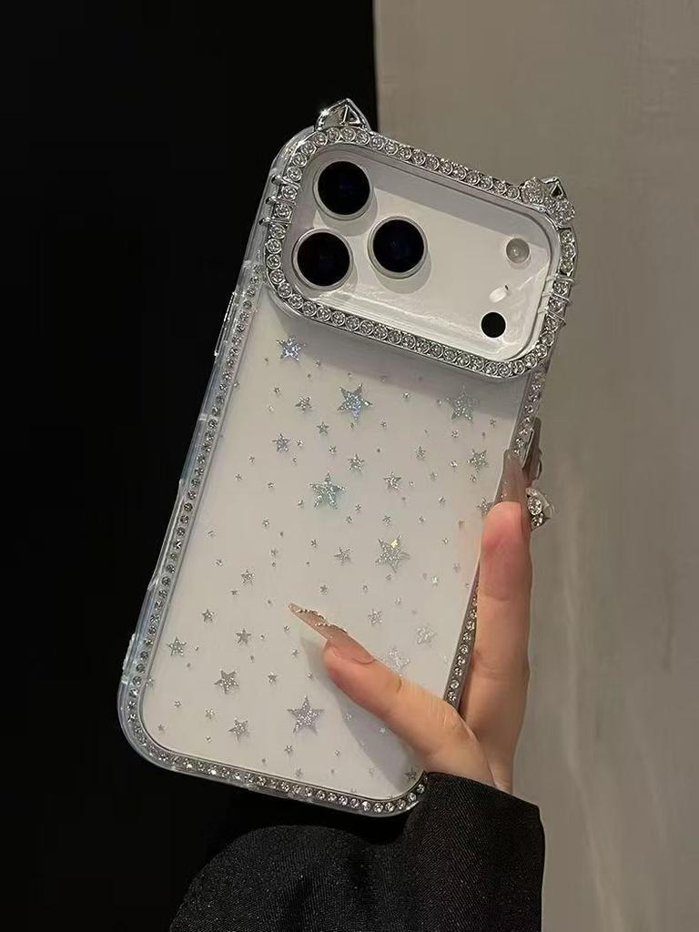 Fúrógép Macskafül Lencsekeret Apple 17 Pro Mobiltelefon Tokhoz IPhone17 Promax Fejlett 16/15/14
