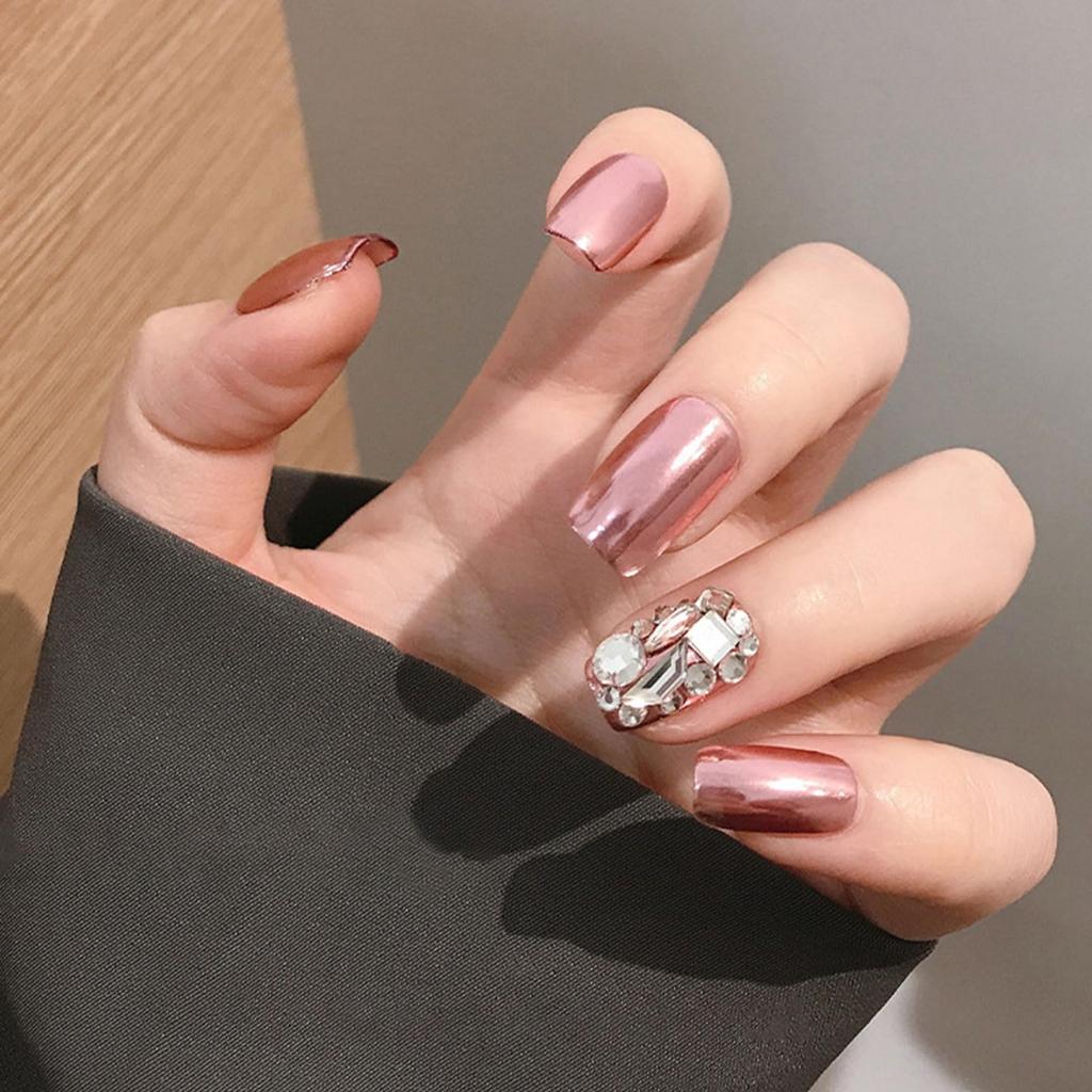 Spiegel-Nagelpuder, Funkelnd, Ultrafein, Nagelglitzer, Glitzerpuder, Metallpuder, Farbverlauf-Nagelpuder, Gold, Silber, Gelnägel, Nagelkunst, DIY,