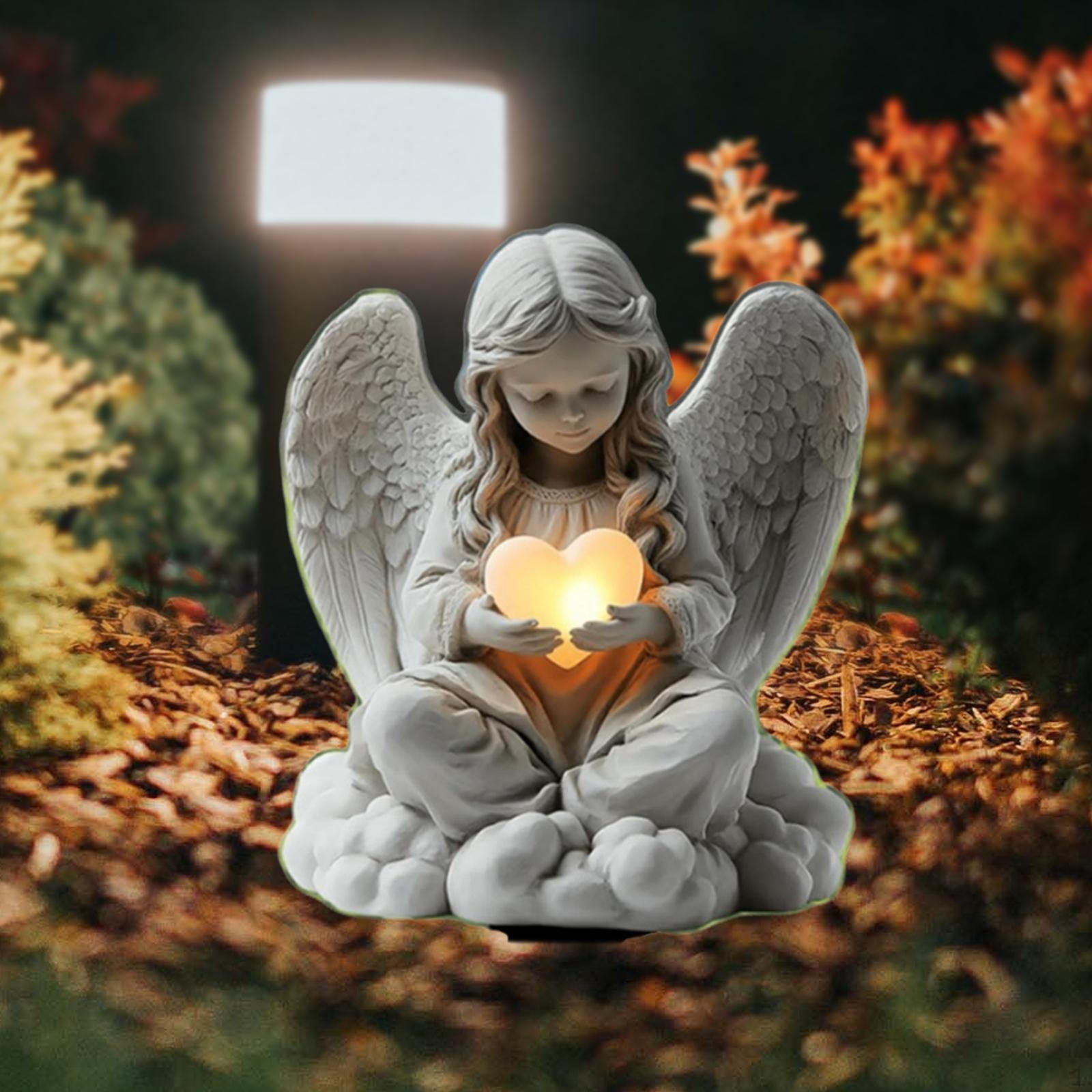 

2D Decorative Angel Stake, Garden Accessory for Flower Pot Display Girl