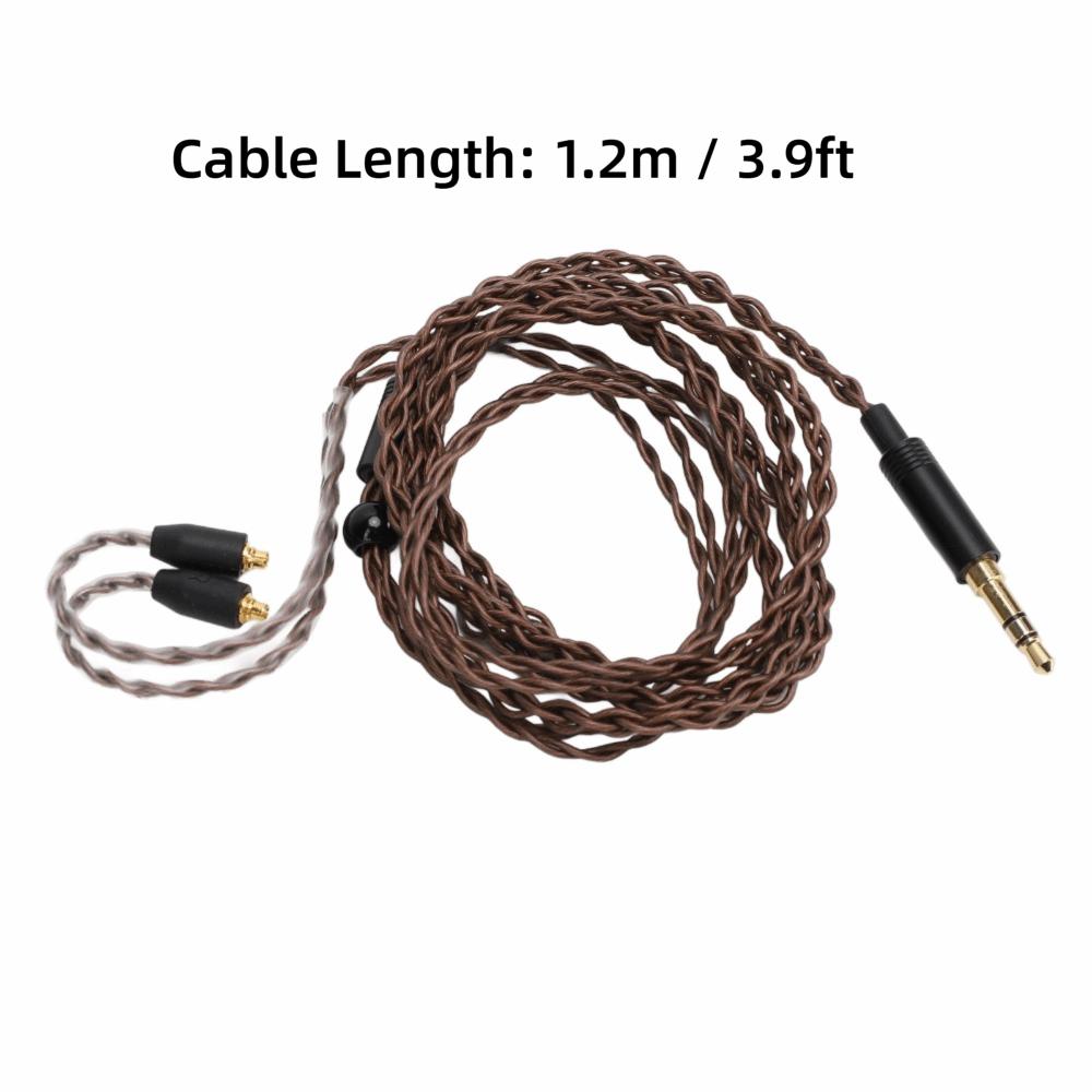 Plug and Play 4 Strands Woven Earphone Cable for SE535 UE900 for TINHIFI T2 for WESTONE ES10