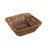 1Pcs Breakfast Bread Food Storage Tray Round Rectangular Shape Plastic Rattan Threads Basket