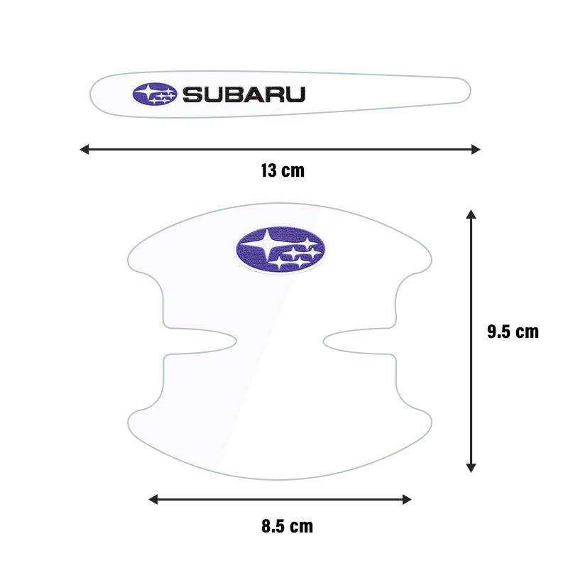 4/8Pcs Car Door Bowl Handle Anti-scratch Transparent Stickers for Subaru STI Forester XV Outback Impreza Legacy WRX BRZ Tribeca WW3