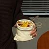 Non-slip Bag Ceramic Cups Large-caliber Irregular Mugs Tea Cup Coffee Cups  Household