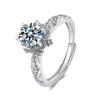 Copper Ring Exquisite For Women Cassic Wedding Jewelry Engagement Bands Fine Zircon Fashion Gift Party High Quality