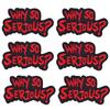 5pcs /Lots Letter Slogan Patch Letter Embroidered Patches Jackets Hats Sew Badges Patch Iron On Patches For Backpack Diy Stickers 