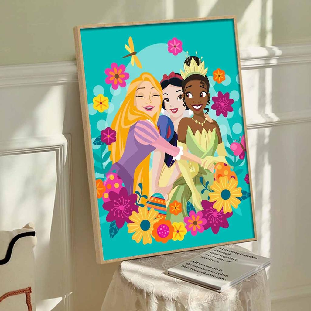 DIY Diamond Painting Beautiful Princesses Cross Stitch Kit Mosaic Art Diamond Painting Full Circle Diamond Home Decoration
