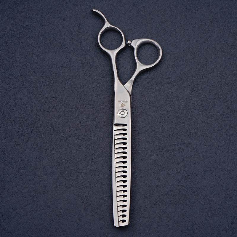 Professional Pet Grooming Scissors Set: Tooth, Curved, Straight, Thinning, Rounding