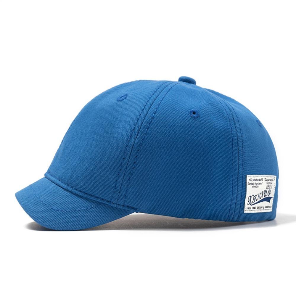 Casual Short Brim Baseball Cap Cotton Nylon Sunscreen Hat Adjustable Fastener Tape Low Profile Caps Men Women