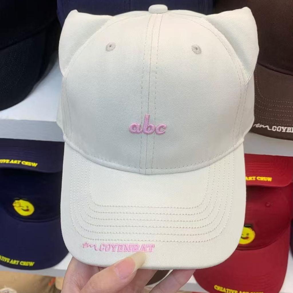 Embroidery Letters Baseball Cap Kitten Ears Cute Cap Children Casual Versatile Fashion Show A Small Trend