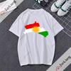 T-shirt Kurdistan Manica corta casual moda larga hip hop Unisex Harajuku Y2K abbigliamento neutro Retro comodo top abbigliamento