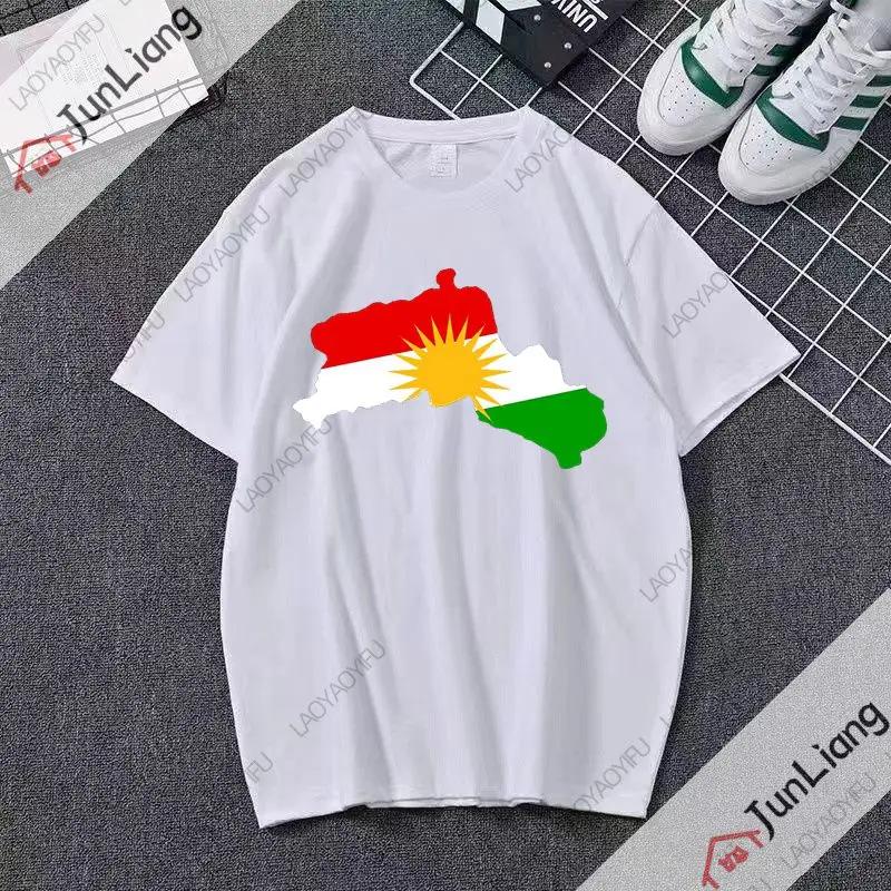 T-shirt Kurdistan Manica corta casual moda larga hip hop Unisex Harajuku Y2K abbigliamento neutro Retro comodo top abbigliamento