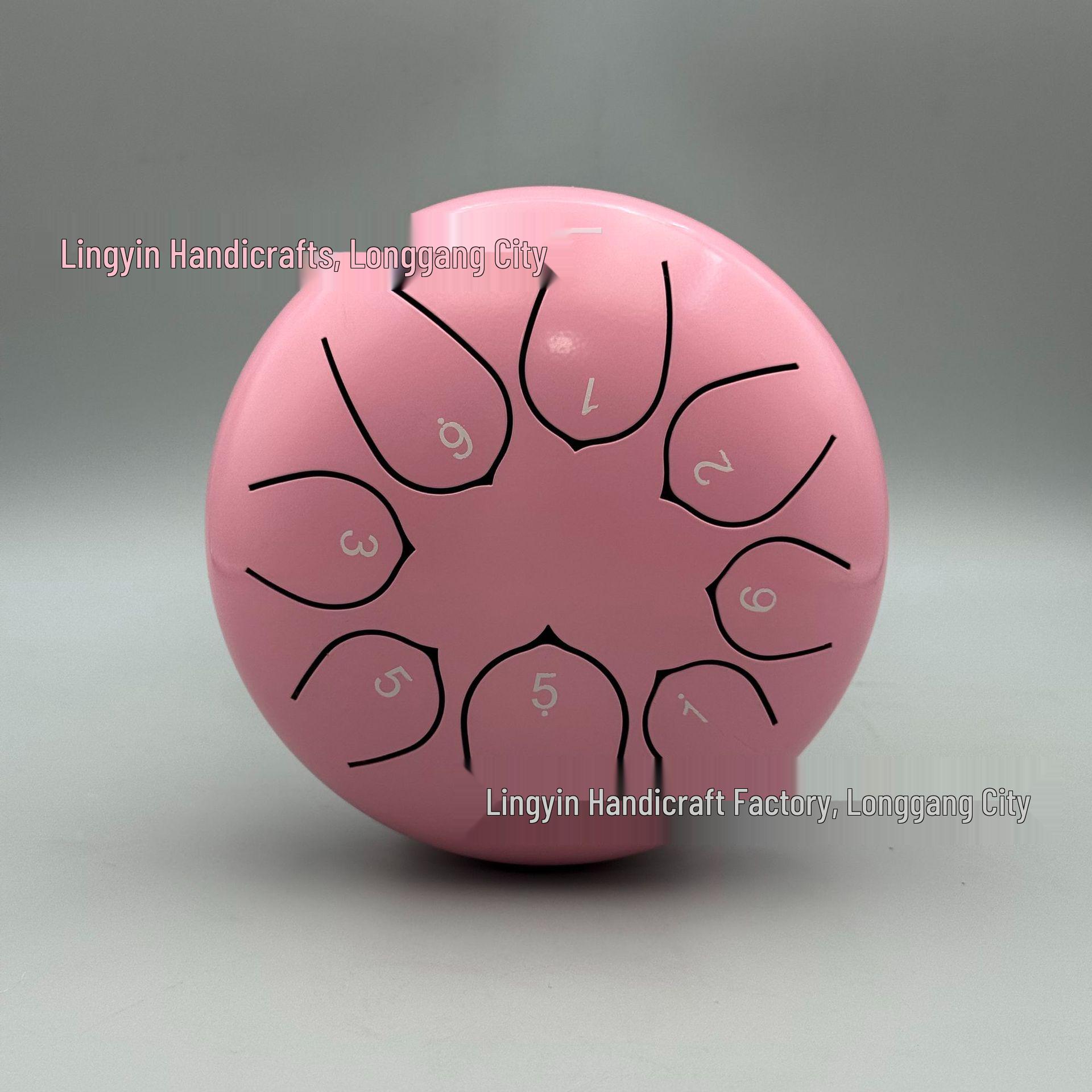 

6-Inch 8-Tone Steel Tongue Drum for Meditation - Worry-Free Ethereal Hand Drum for Adults and Children