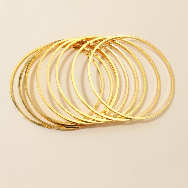 10pcs 60mm 80mm Brass Closed Ring Earring Wires Big Hoops Pendant Connectors Rings For DIY Jewelry Making Supplies Accessories